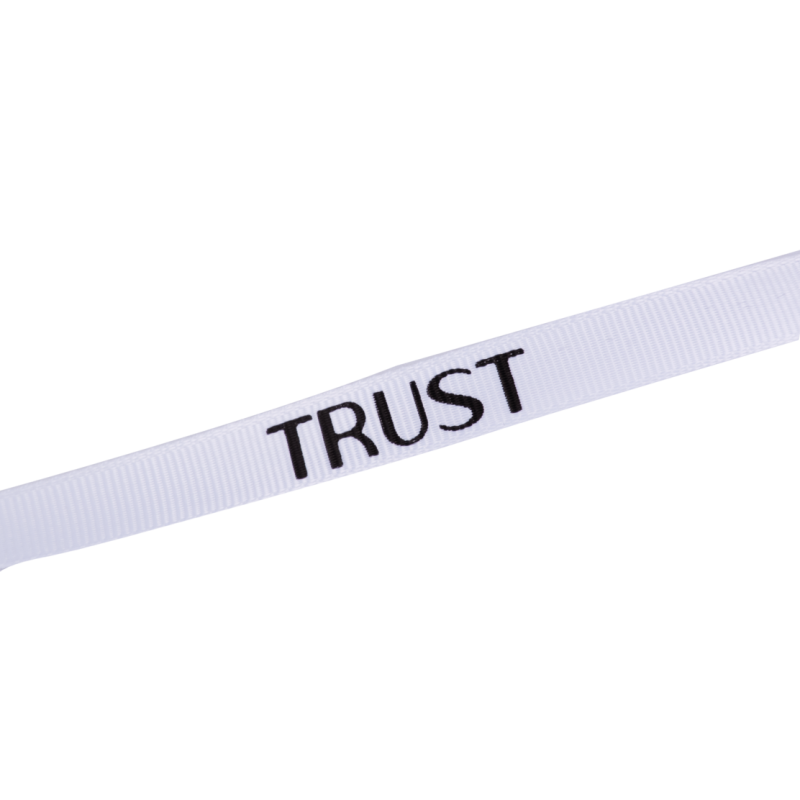روبان سفید Trust Professional 5 متری با طرح مشکی — تصویر 3