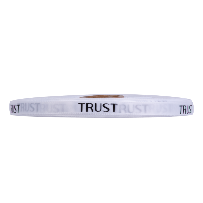روبان سفید Trust Professional 5 متری با طرح مشکی — تصویر 2